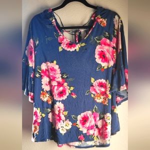 Floral Bobeau Blouse- from Nordstrom